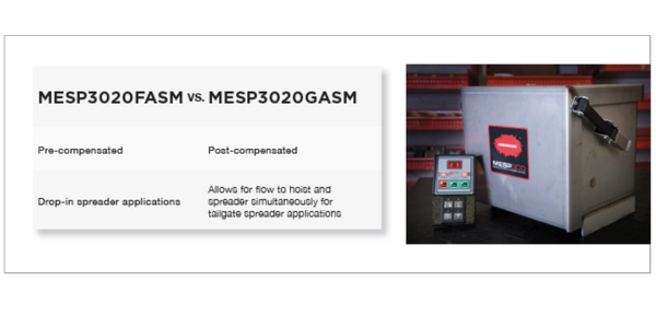 A chart comparing the MESP3020FASM and the MESP3020GASM.